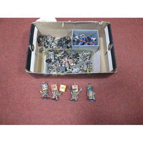 327 - A Quantity of Mainly Plastic, White Metal Model Painted Fantasy Wargaming Figures and Vehicles. To i... 