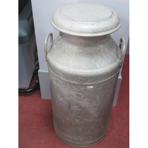 1366 - Twin Handled Milk Churn, (Nottingham Co-Op), 74cm high.