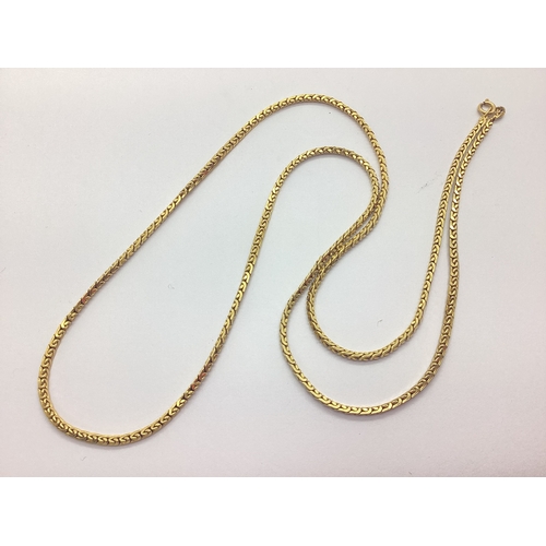 177 - A 9ct Gold Fany Link Chain, (23.5grams).