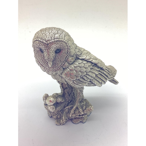 9 - A Hallmarked Silver Filled Model Owl, Birmingham 2000 Millenium mark, 