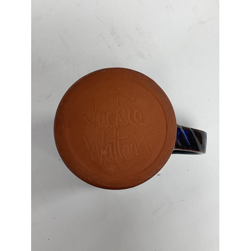 1154 - Studio Pottery: A Small Selection Of Studio Pottery, To Include A Jackie Walton Mug, A Derek Emms Te... 