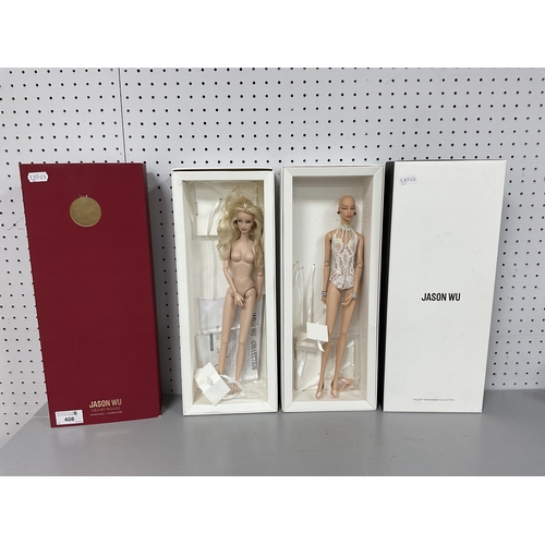 408 - Two Boxed Integrity Toys Modern Fashion Dolls. Minimal Clothing To One Doll, Other Is Naked / Nude. ... 