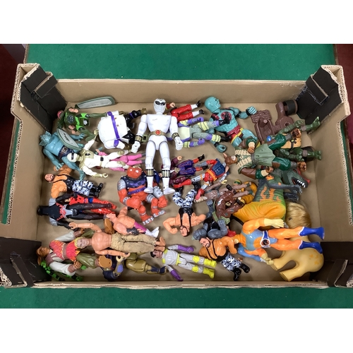 623 - Approximately Thirty Circa 1980's/1990's Plastic Action Figures. Themes include Teenage Mutant Ninja... 