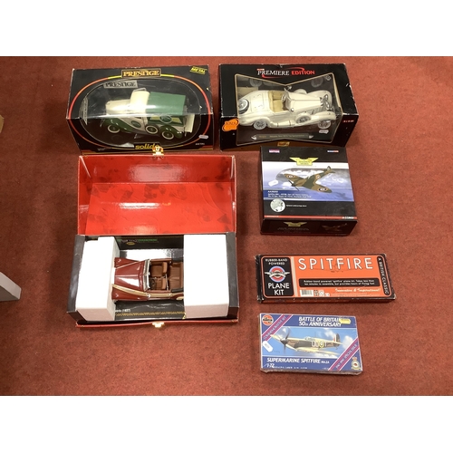 644 - Three 1:18th Scale Diecast Model Vehicles by Guiloy, Solido, Maisto including Guiloy 'Topline' BMW 3... 