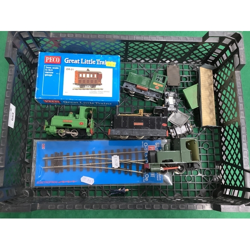 653 - A quantity of 0n30 /16.5 narrow gauge railway items, including four scratch-built locomotives using ... 