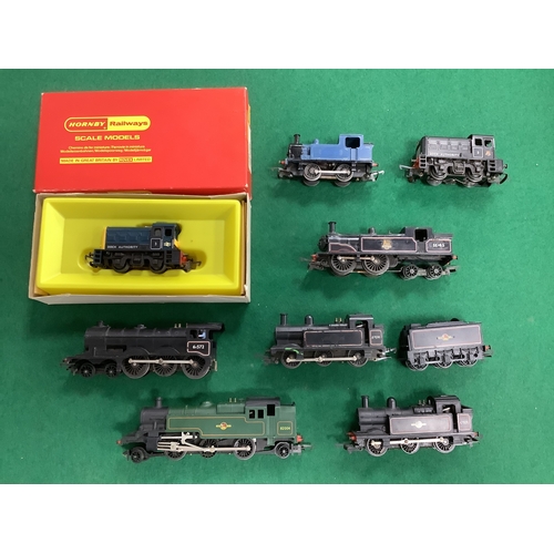 654 - Eight Triang 00 gauge locomotives: two 