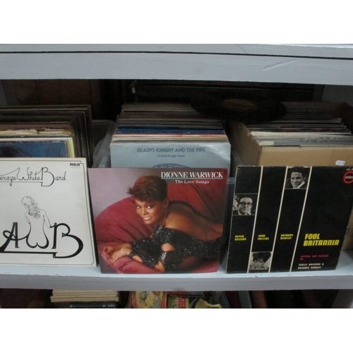 1080 - A Quantity of LPs, in three boxes featuring pop, rock, soul and easy listening albums from the 60s, ... 