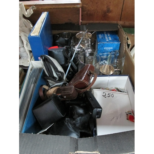 1082 - Cameras - Pentax Super A, Adox, Kodak, filters, accessories, postage stamps, F.D.C, tankards:- One B... 