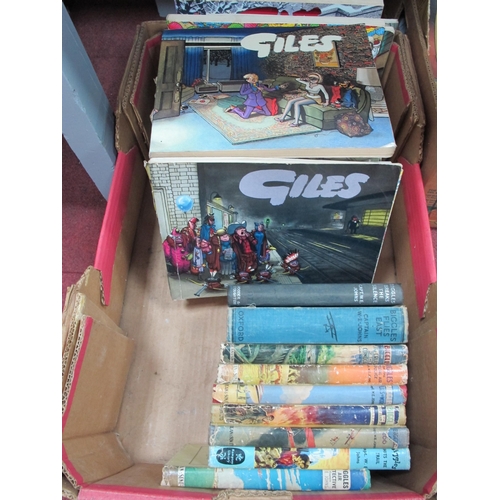 1086 - Biggles Books Mainly in Dust Jackets (9), Giles cartoon annals:- One Box.
