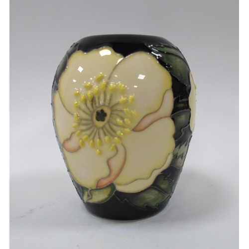 1251 - Moorcroft RHS Luteola Vase 102/6 No.14 Signed by Designer Emma Bessons Frsa 9.5cm tall.