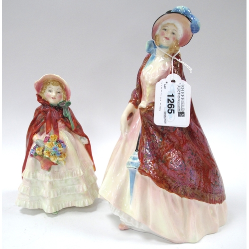 1265 - Royal Doulton Paisley Shawl, HN1987; Royal Doulton Granny's Shawl, HN1647 (damaged). (2)