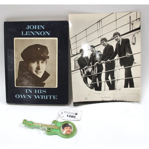1280 - John Lennon - 'In His Own Write' Cape, London, reprinted June 1964, last numbered page 78. The Beatl... 