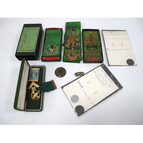 1290 - XVIII Century Lace Tokens Pay At Leighton Berkhamstead 1794 and Great Portland Street 1795. Liverpoo... 