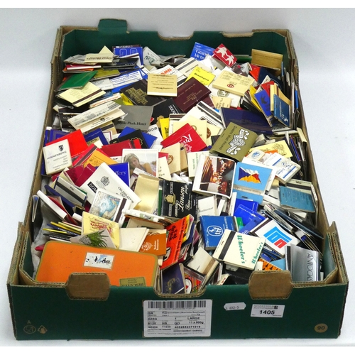 1405 - A Vast Collection of Matchbooks, including UK, USA, European, etc:- One Box.