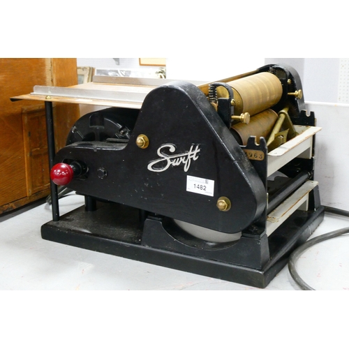 1482 - John M. Campbell (Swift) Ltd. Glasgow 'Swift Adhesive Gluing/Pressing Machine' (Untested - sold for ... 