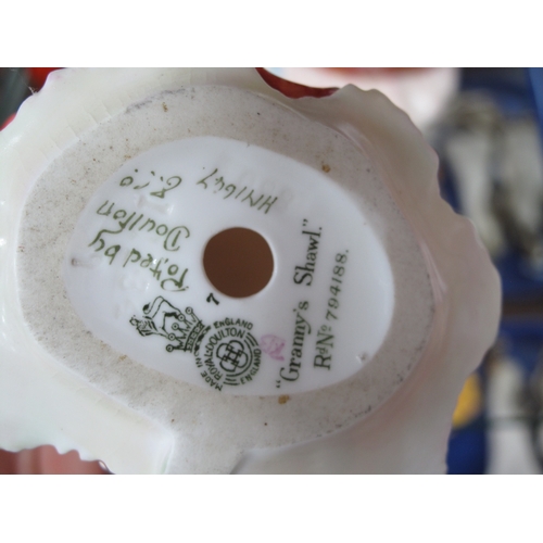 1265 - Royal Doulton Paisley Shawl, HN1987; Royal Doulton Granny's Shawl, HN1647 (damaged). (2)