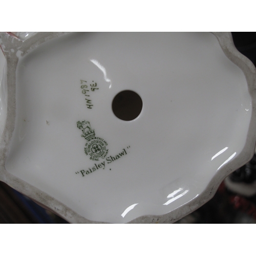 1265 - Royal Doulton Paisley Shawl, HN1987; Royal Doulton Granny's Shawl, HN1647 (damaged). (2)