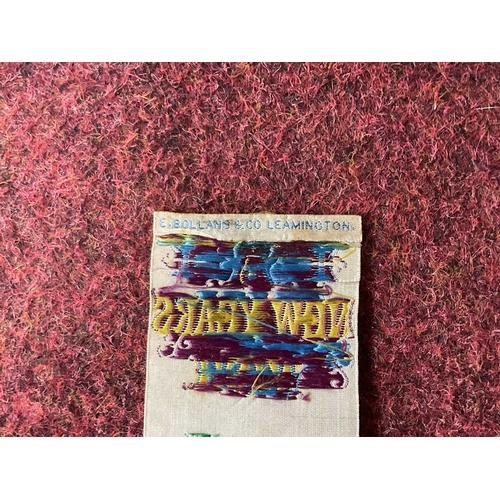 1379 - Stevengraph of Boat Race, other silk, needlework examples, including Bollans & Co, Cash's, pictures,... 