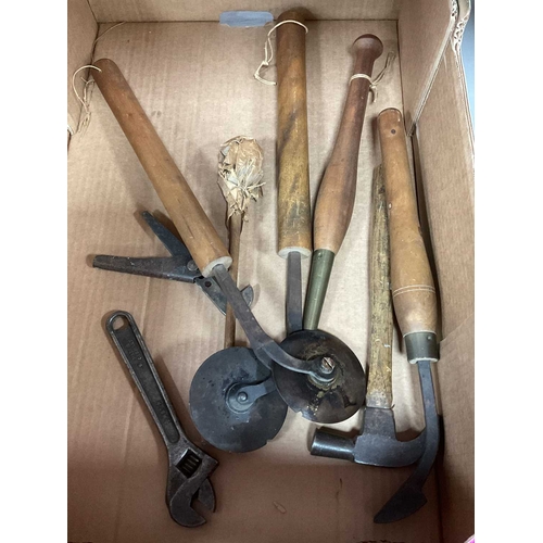 1489 - Large Cast Iron Shears, stamped 