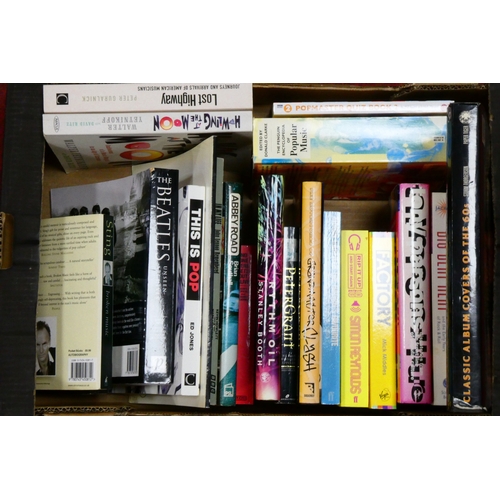 430 - Music Books, twenty-one titles including Classic Album Covers of the 60's - Storm Thorgerson, Factor... 