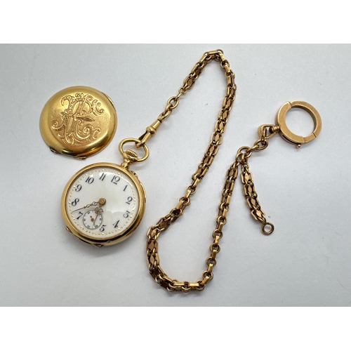 278 - Jaeger LeCoultre; A Decorative Vintage Ladies Fob Watch, the unsigned white dial with black Arabic n... 