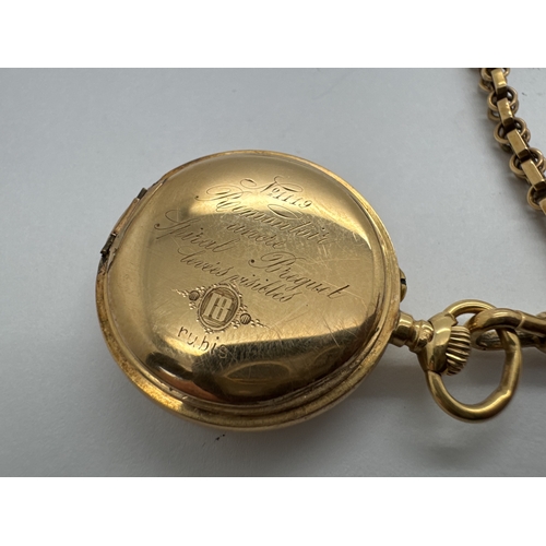 278 - Jaeger LeCoultre; A Decorative Vintage Ladies Fob Watch, the unsigned white dial with black Arabic n... 