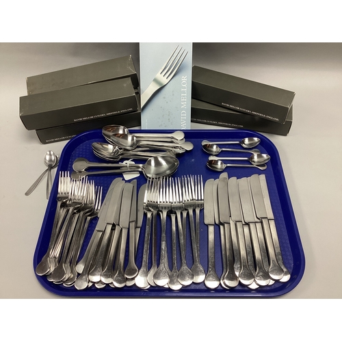 3 - David Mellor; A Modern Ten Setting Part Canteen of Hoffmann Pattern Stainless Steel Cutlery, compris... 