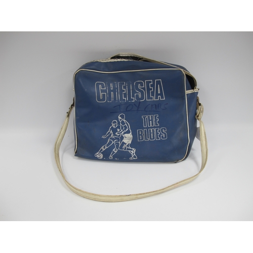 Chelsea F.C Vintage Vinyl Holdall Bag in Blue, featuring crest to one ...
