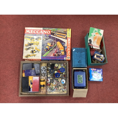 A Quantity of Meccano/Meccano Boxes and Instructions, both pre- and ...