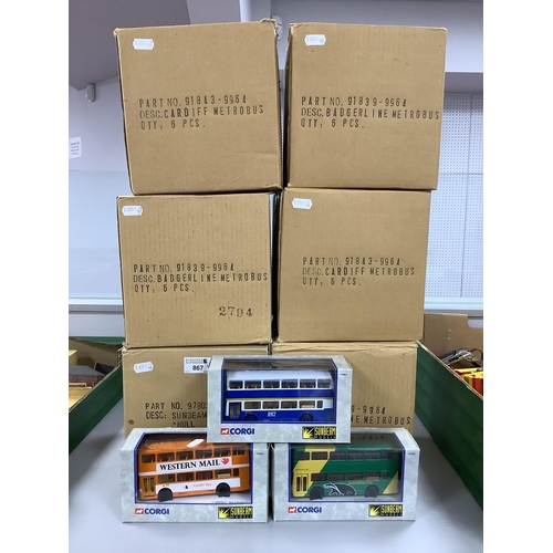 Thirty Six Diecast Model Buses by Sunbeam Models - Corgi. Comprising of ...