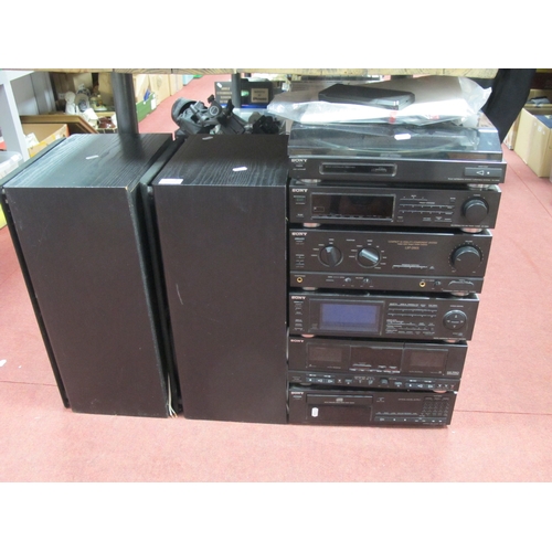 Sony Stack System. including turntable, tuner, cd component system ...