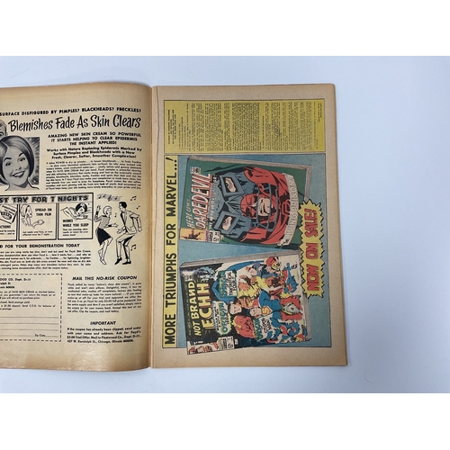 Nine Mainly Silver Age Comics By Marvel. Comprising of Captain America ...