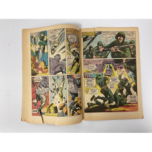 Nine Mainly Silver Age Comics By Marvel. Comprising of Captain America ...