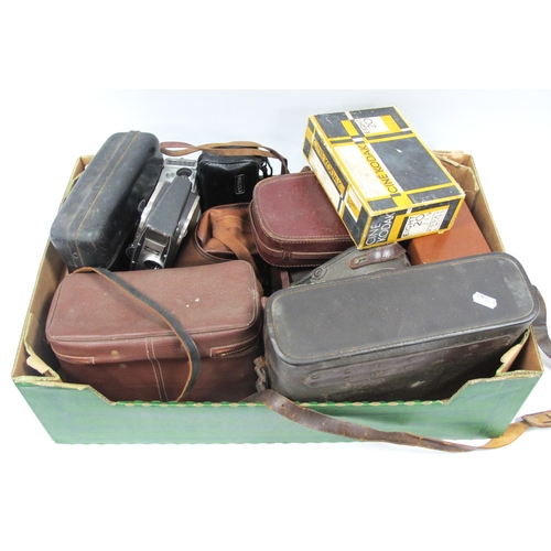 1015 - Cine Cameras; Eumig C3 M, Yashica U-G, Canon reflex zoom 8-2, Cine Kodak eight 20 varuoud others. On... 