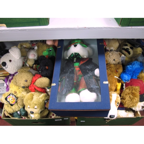 1084 - A Quantity of Teddy Bears / Soft Toys, by Bad Taste Bears, TY Beanie Buddie Collection, DSL, The Eng... 