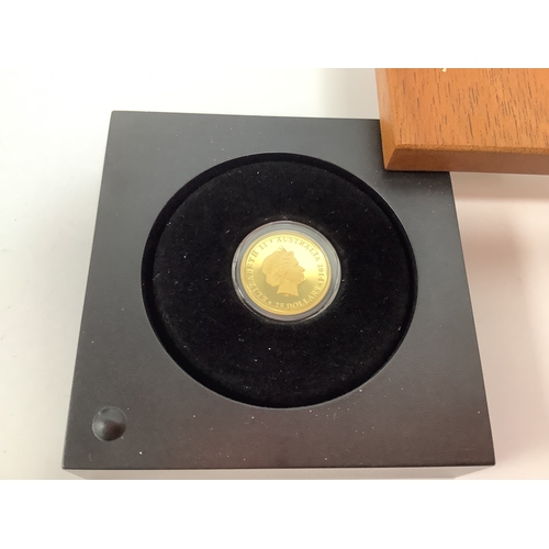 247 - 2014 Perth Mint Gold Proof Quarter Ounce $25 Coin, cased.