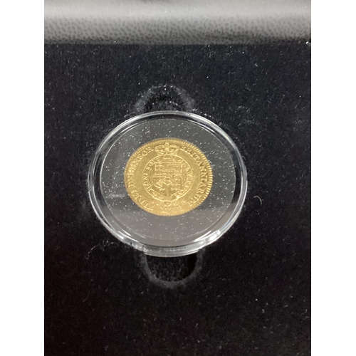 248 - 1804 George III 'Military' Gold Half Guinea, cased with a certificate of authenticity.