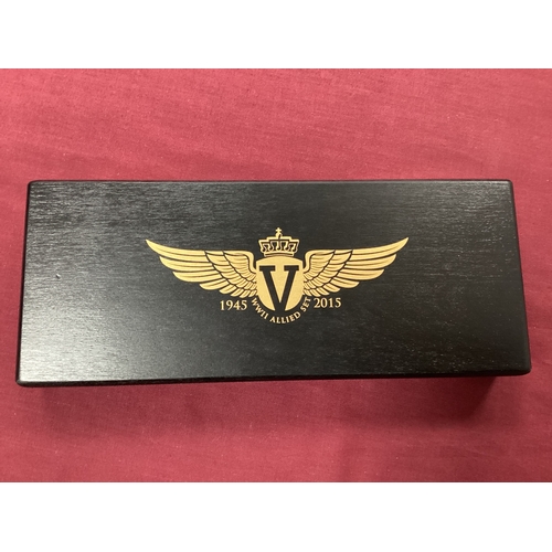 260 - World War II Allied Gold Proof Four Coin Set, includes a Sir Winston Churchill £25, Russia 50 Rouble... 