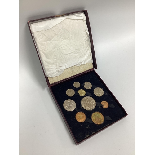 78 - 1951 Royal Mint Festival Of Britain Full Decimal Coin Set, in original box.