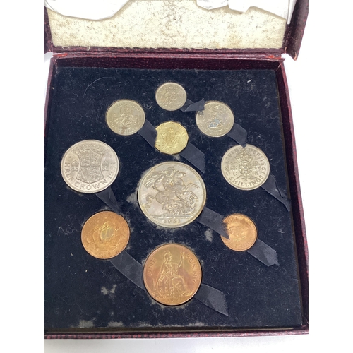 78 - 1951 Royal Mint Festival Of Britain Full Decimal Coin Set, in original box.