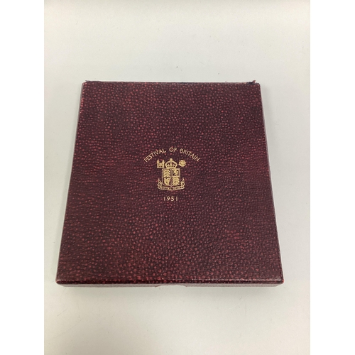 78 - 1951 Royal Mint Festival Of Britain Full Decimal Coin Set, in original box.
