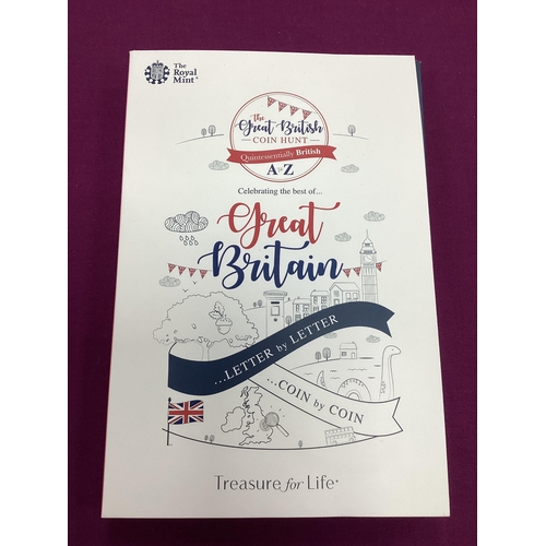 82 - 2018 Royal Mint 'The Great British Coin Hunt' 10p A-Z Full Collection, cased.