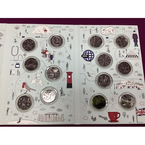 82 - 2018 Royal Mint 'The Great British Coin Hunt' 10p A-Z Full Collection, cased.