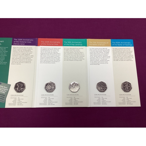 83 - 2019 Royal Mint 'Celebrating 50 Years Of The 50p' British Military Set, together with a Royal Mint '... 