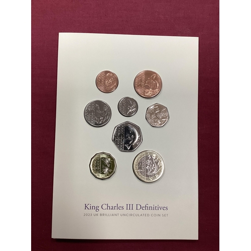 84 - Two Royal Mint UK King Charles III Bunc Coin Sets, includes a 2023 Definitives and a 2025 Annual set... 
