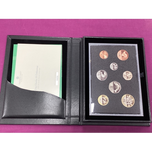 85 - 2023 Royal Mint UK King Charles III Definitives Base Proof Coin Set, cased with a certificate of aut... 