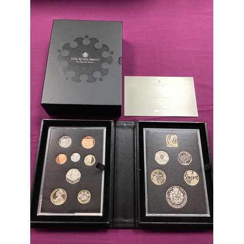 95 - 2021 Royal Mint UK Proof Coin Set, cased with a certificate of authenticity.