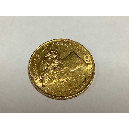 236 - 1866 Victoria Australia Gold Sovereign, Sydney Mint, cased with a certificate of authenticity.