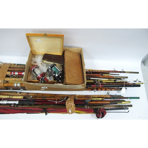 1134 - Fishing Rods - Craddock Elastigle, Shakespeare, Morris Dauntless and many others, Morritt 'Sea Strea... 
