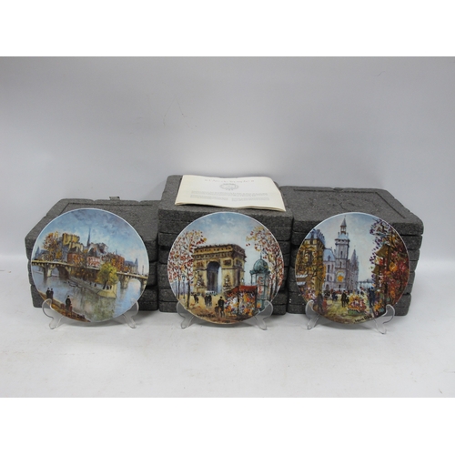 1166 - A Set of 12 Wall Plates, Porcelaine De Limoges, limited edition plates 'Louis Dali of Paris:- One Bo... 